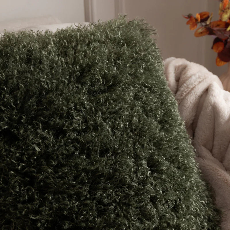 ROWAN FAUX FUR FEATHER FILLED CUSHION by Furn