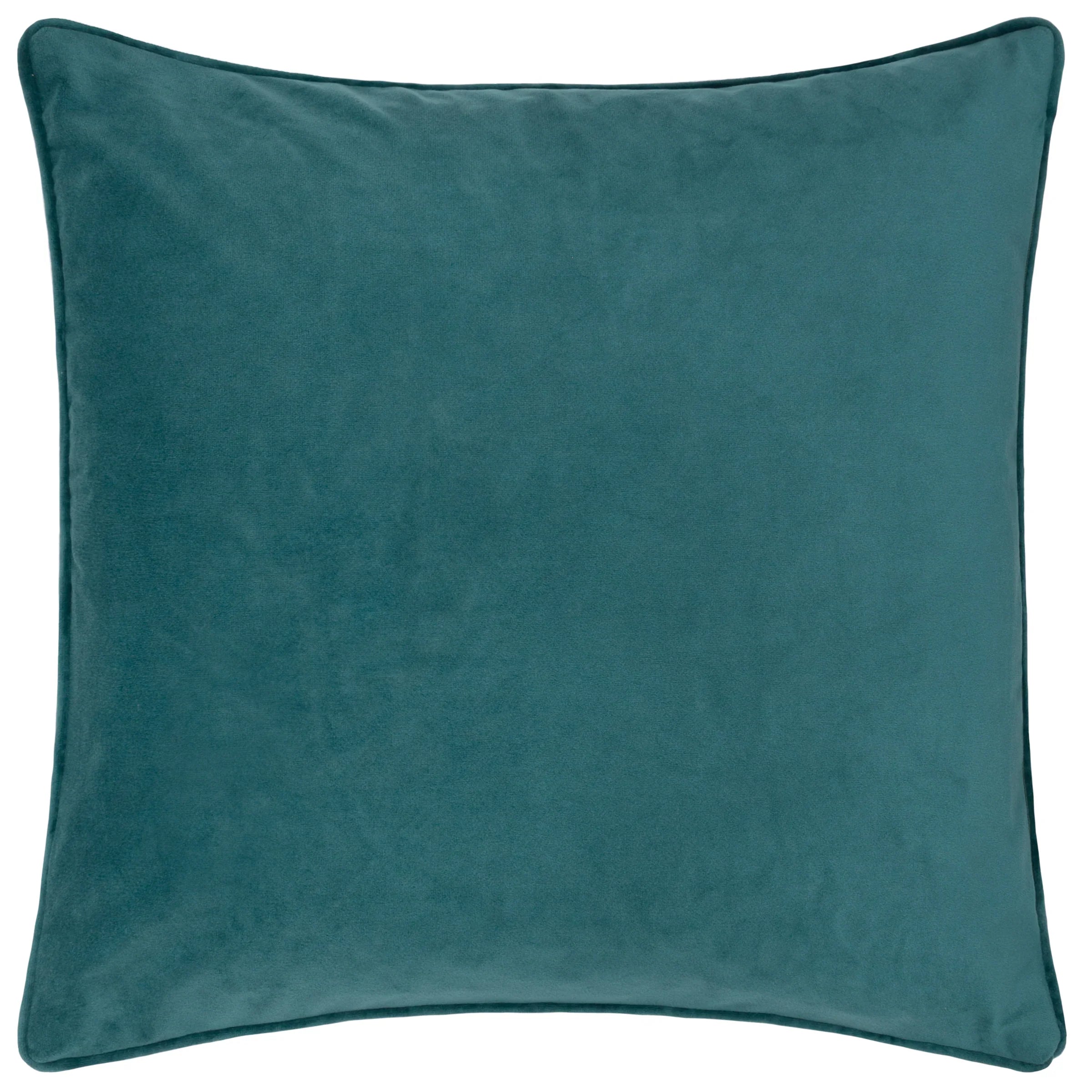 Furn (Riva Home) Cushions TAORMINA FLORAL PIPED CUSHION Teal by Furn