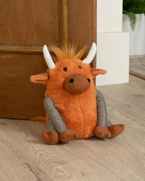 ANGUS HIGHLAND COW DOOR STOP GINGER by Paoletti