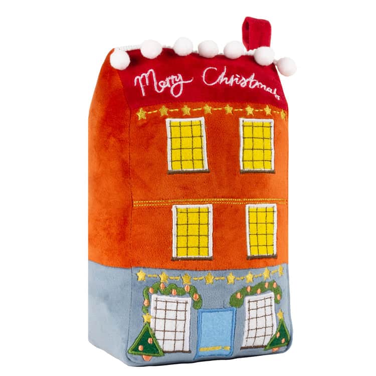 🏠 Christmas Spirit House Festive Door Stop – Multicolour