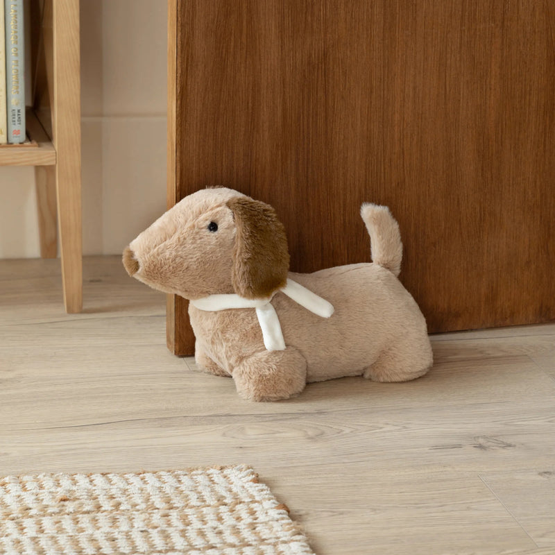 SAMSON FAUX FUR DOG DOOR STOP NATURAL
by Furn