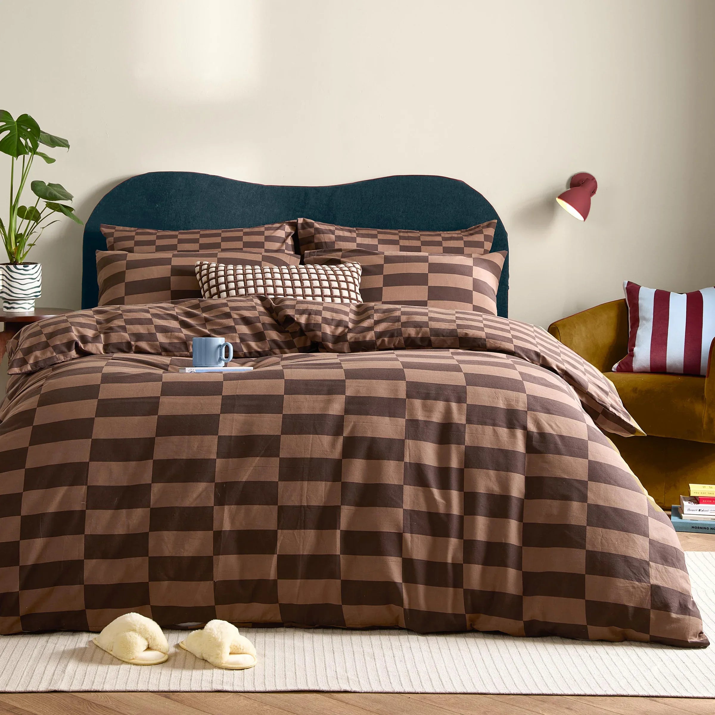 Furn (Riva Home) Duvet Cover set THE ULTIMATE CHECKERBOARD REVERSIBLE DUVET COVER SET by furn