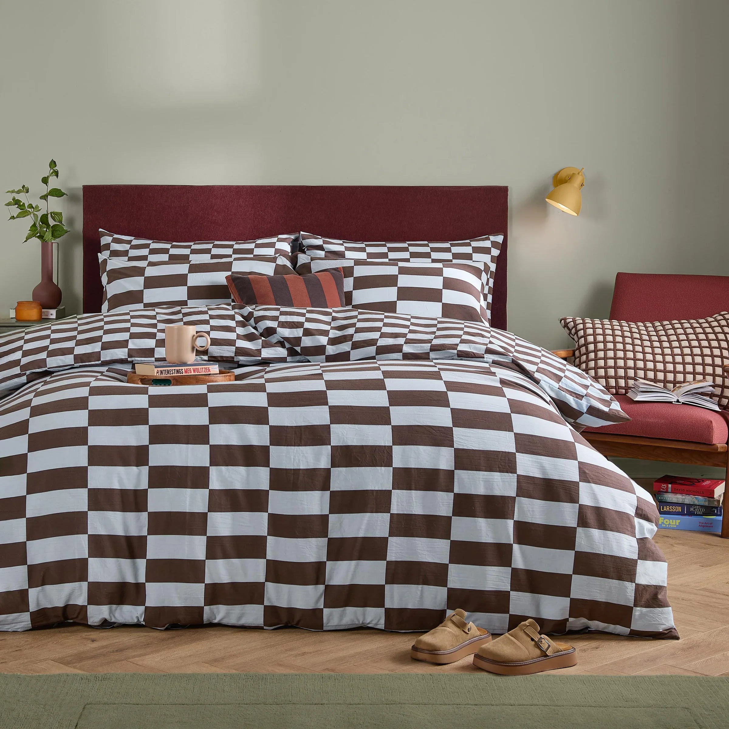 Furn (Riva Home) Duvet Cover set THE ULTIMATE CHECKERBOARD REVERSIBLE DUVET COVER SET by furn