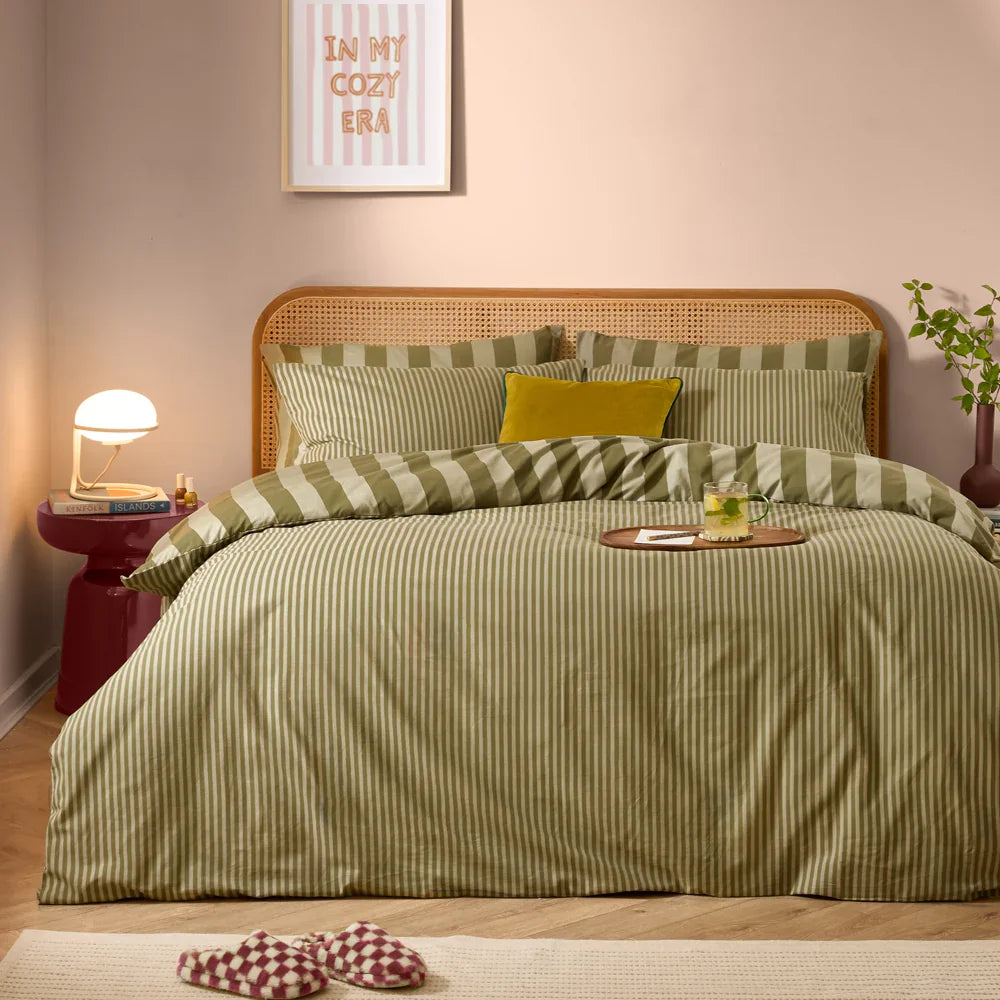 Furn (Riva Home) Duvet Cover set THE ULTIMATE STRIPE REVERSIBLE DUVET COVER SET by furn