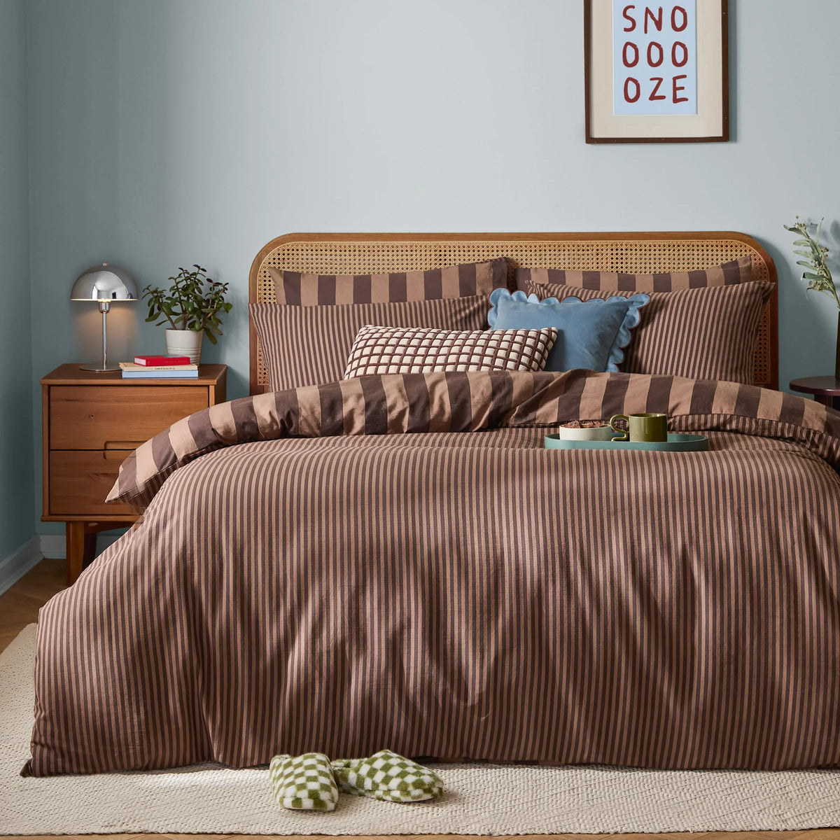 Furn (Riva Home) Duvet Cover set THE ULTIMATE STRIPE REVERSIBLE DUVET COVER SET by furn