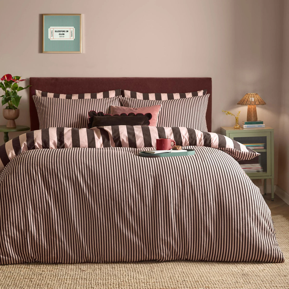 Furn (Riva Home) Duvet Cover set THE ULTIMATE STRIPE REVERSIBLE DUVET COVER SET by furn