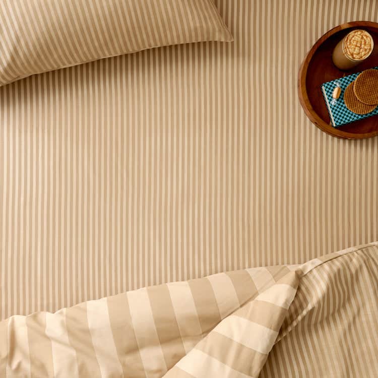 Furn (Riva Home) Fitted Sheet Single / Caramel Latte THE ULTIMATE STRIPE FITTED BED SHEET
by furn