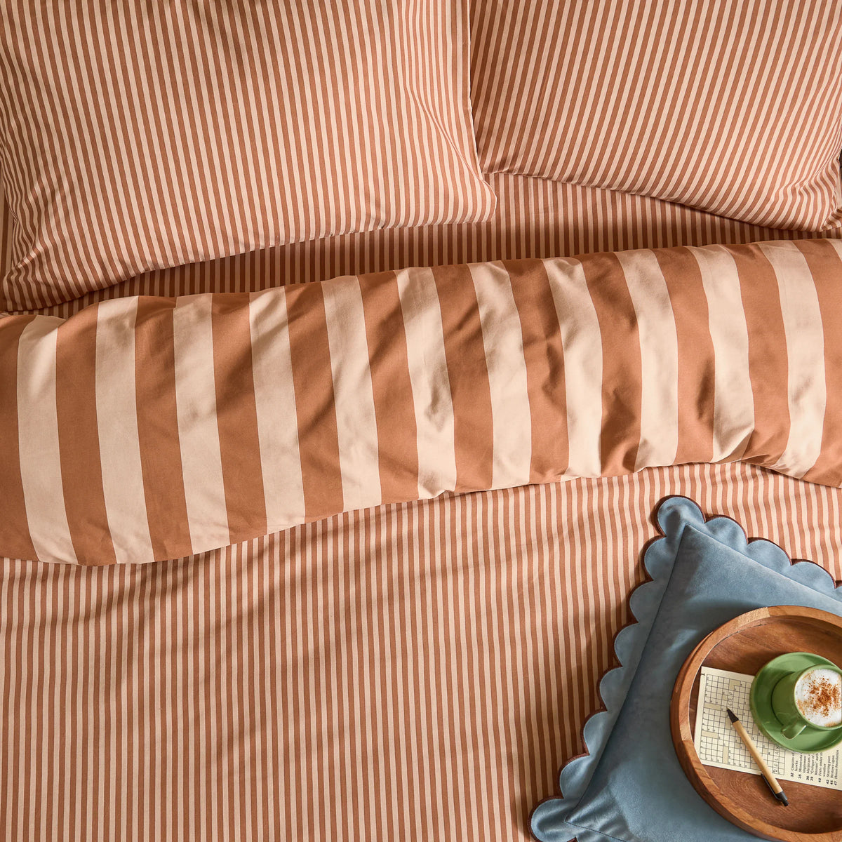 Furn (Riva Home) Fitted Sheet THE ULTIMATE CLASSIC STRIPE FITTED BED SHEETby furn