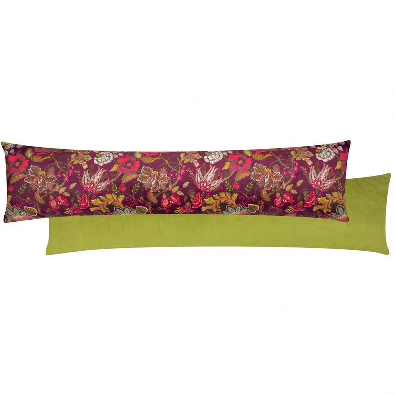 VIRANAI EXOTIC FLORAL DRAUGHT EXCLUDER CERISE by Furn