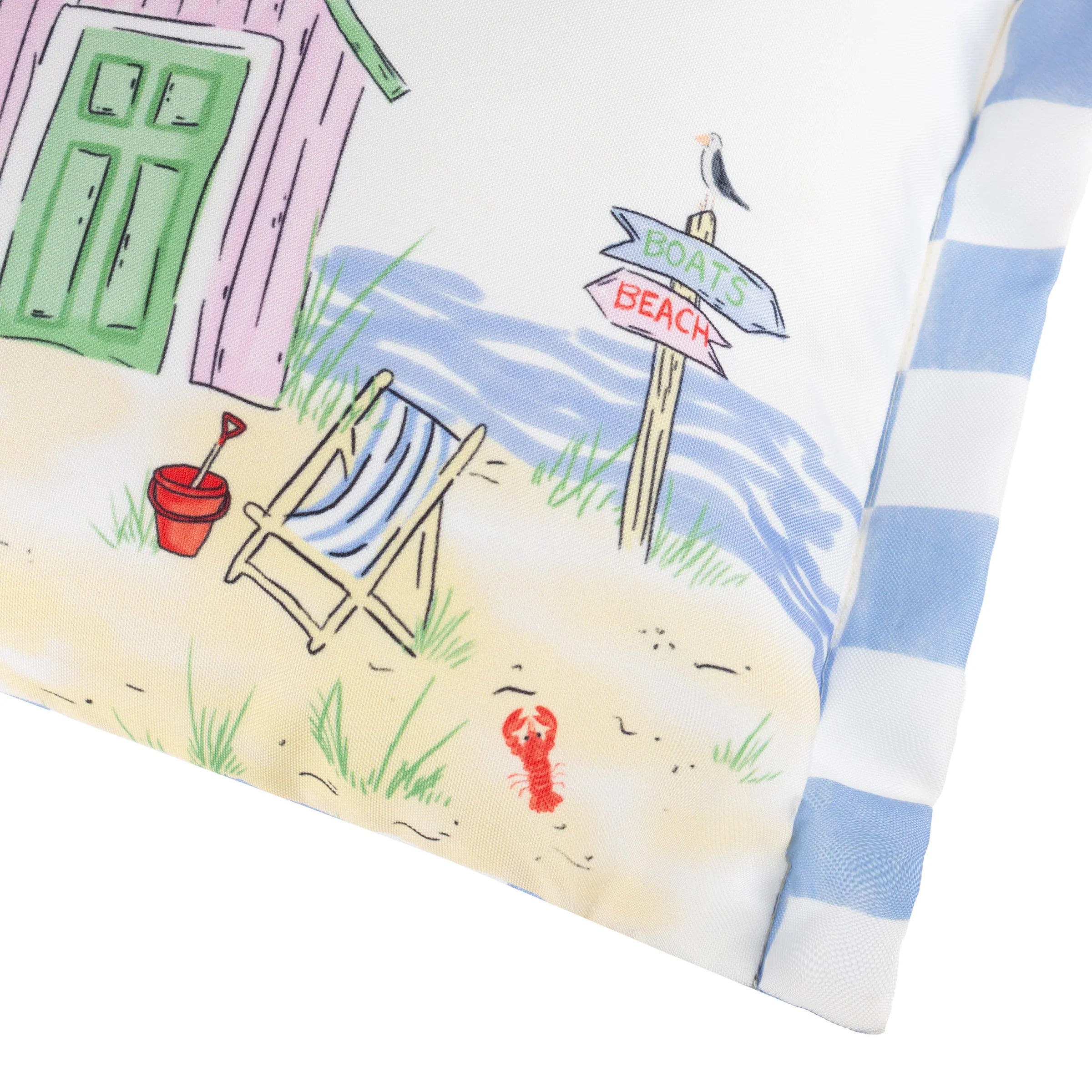 Furn (Riva Home) Outdoor Cushion BEACH HUTS RECTANGULAR OUTDOOR CUSHION by Furn