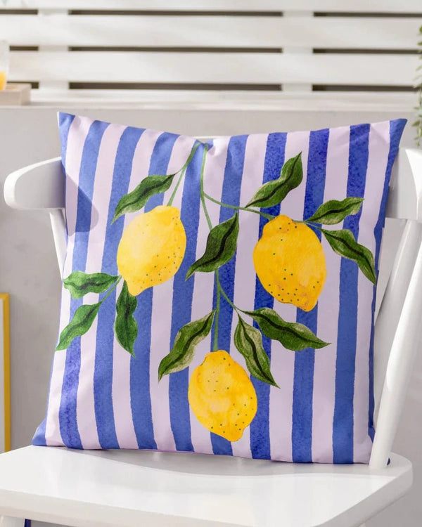 furn. Lemons Outdoor Cushion Blue