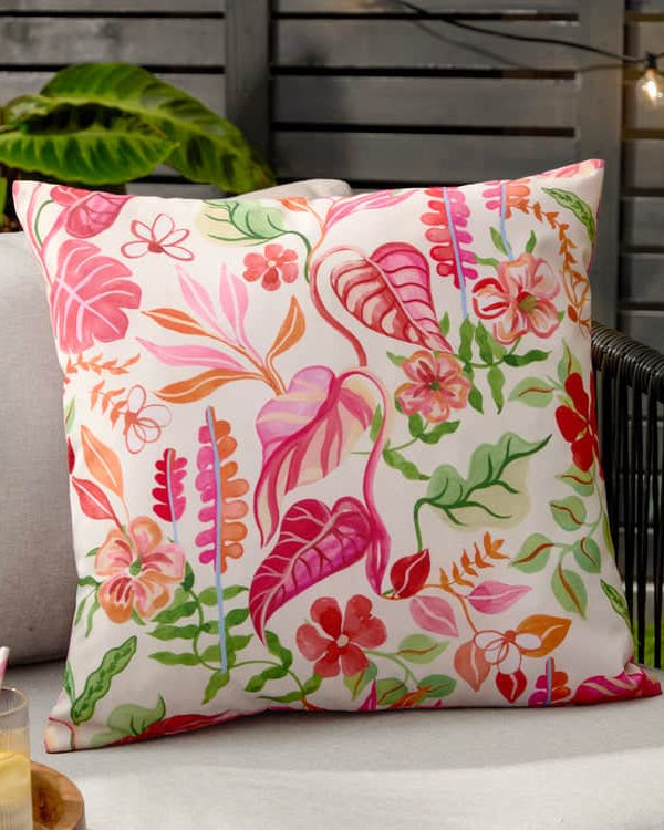 TROPICAL BLOOM OUTDOOR CUSHION NATURAL by Furn