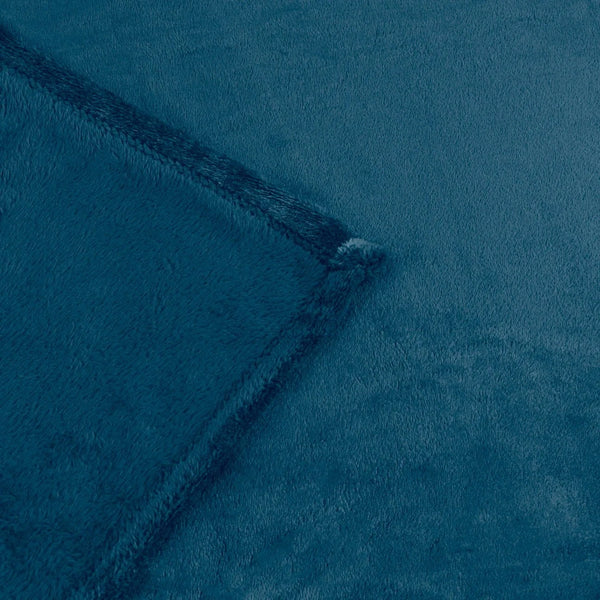 Harrow Fleece Throw Midnight by Furn