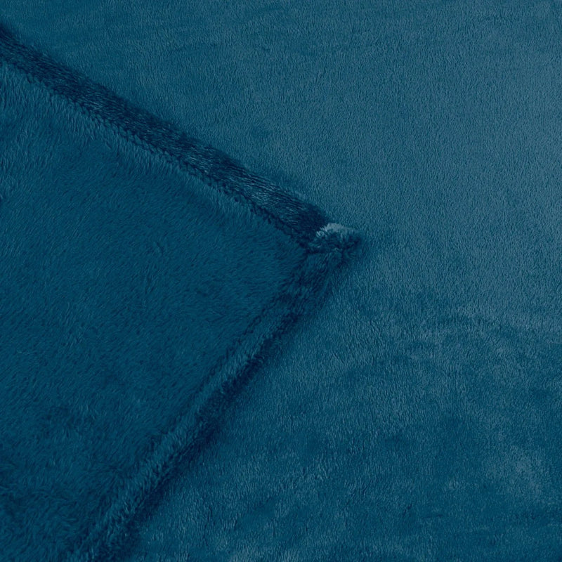 Harrow Fleece Throw Midnight by Furn
