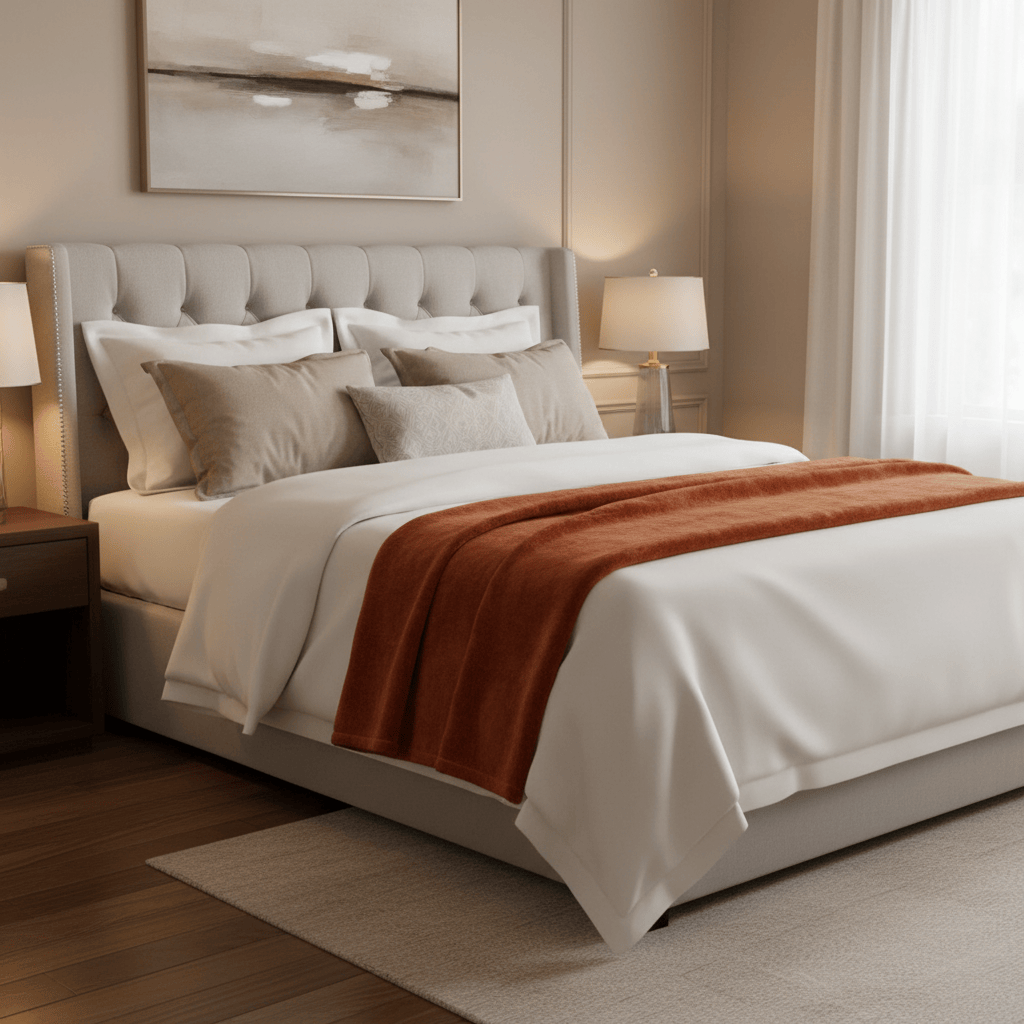 Furn (Riva Home) Throw Harrow Fleece Throw Rust by Furn