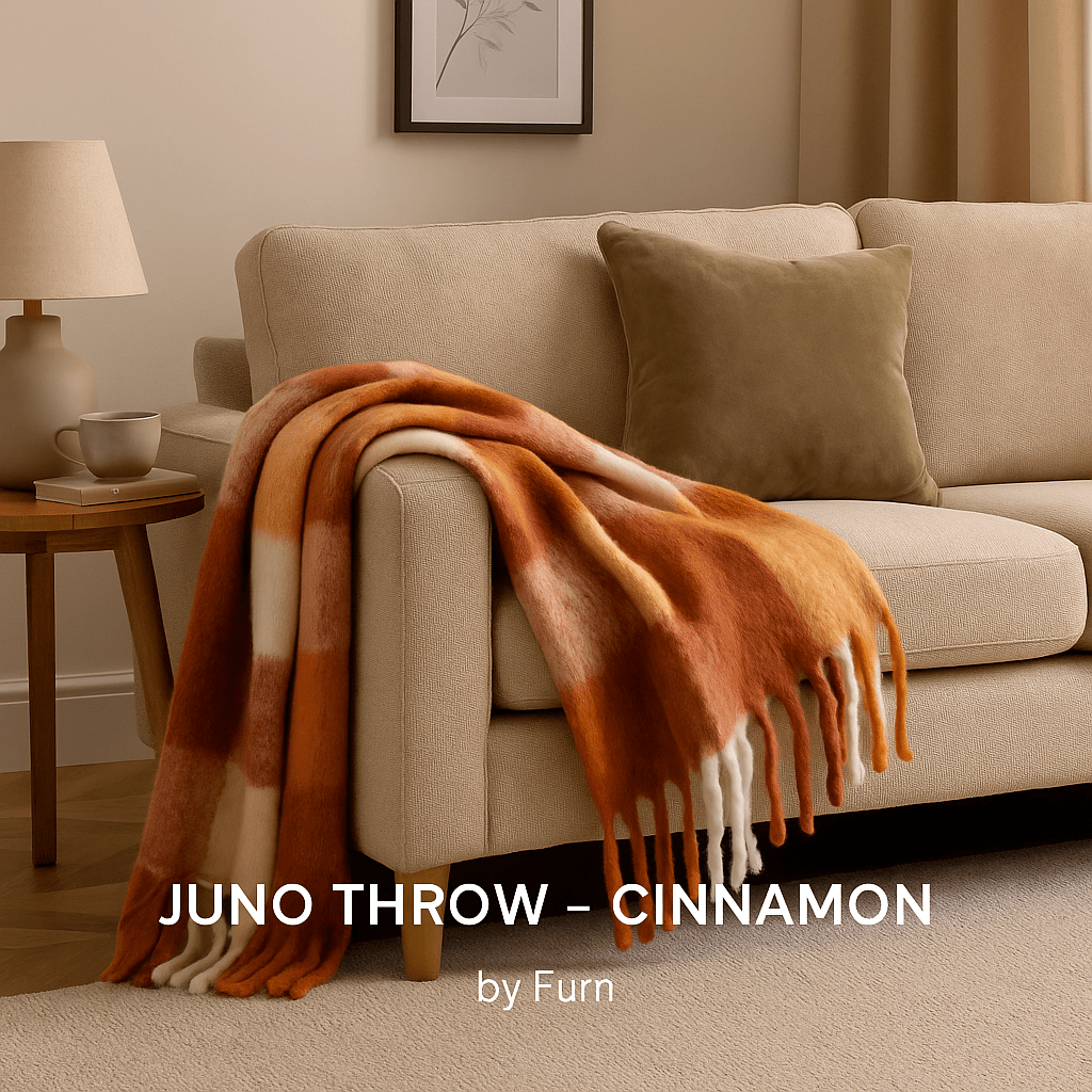 Furn (Riva Home) Throw JUNO THROW – CINNAMON by Furn