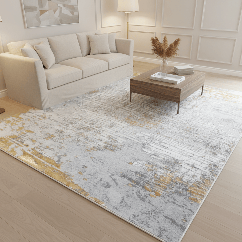 Geldof Rugs Rugs 15488A Grey / Yellow / 120cm x 170cm KILLARNEY RUG by Geldof Rugs