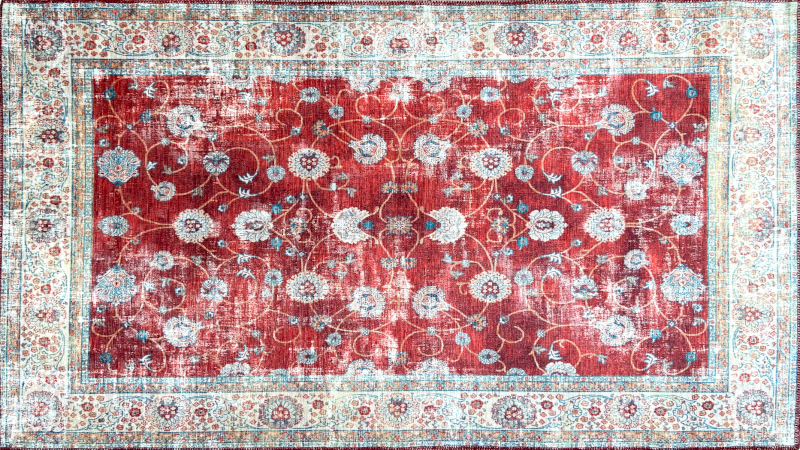 Geldof Rugs Rugs Nos 1. B0102A RED / 120cm x 180cm Skellig series Rugs (5 colour styles to choose from)