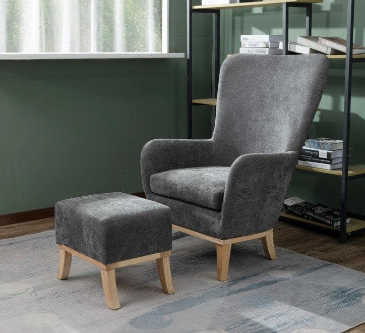 GIE Arm Chair Chair & Footstool 1986  - FREE DELIVERY