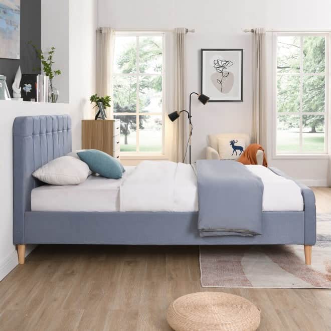 GIE Bed Base & Headboard ASHLEY SKY BLUE BED