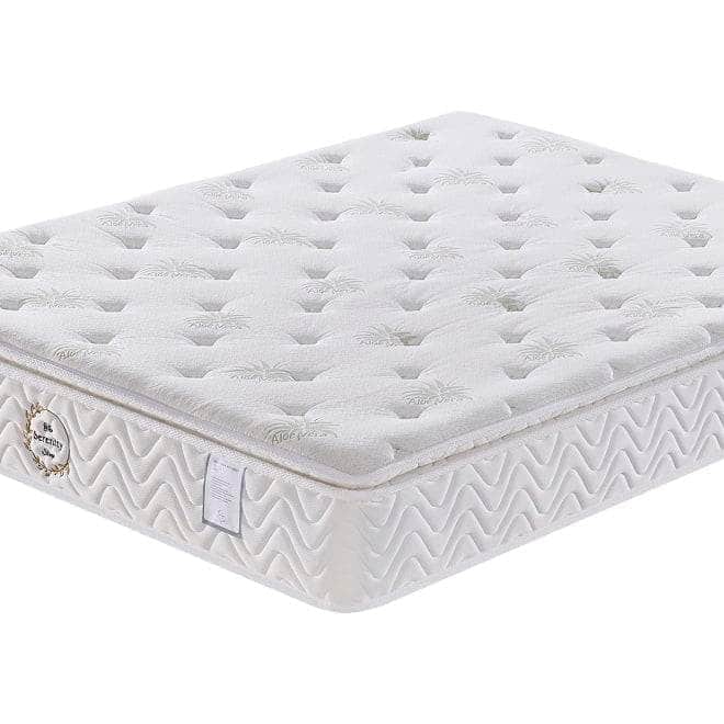 GIE Bed Complete ASHLEY SKY BLUE BED & G02 ALOE VERA MATTRESS BUNDLE