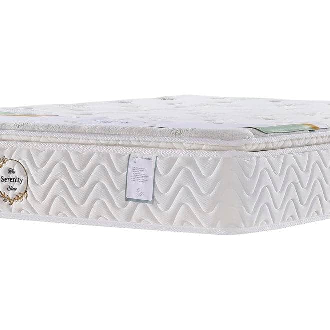 GIE Bed Complete ASHLEY SKY BLUE BED & G02 ALOE VERA MATTRESS BUNDLE