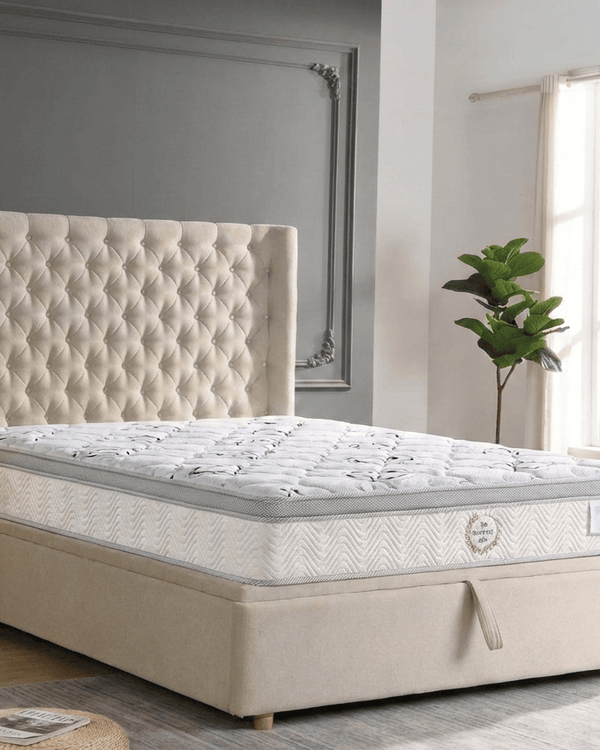 EMMA, SERENITY SLEEP G05 MATTRESS & RIO STORAGE LUXURY SLEEP BUNDLE (5FT KING)
