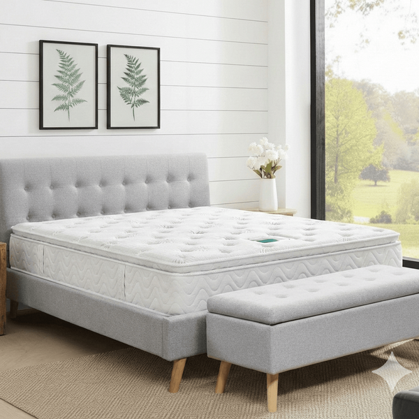 ROSCOMMON BED, BLANKET BOX & ALOE VERA MATTRESS BUNDLE
