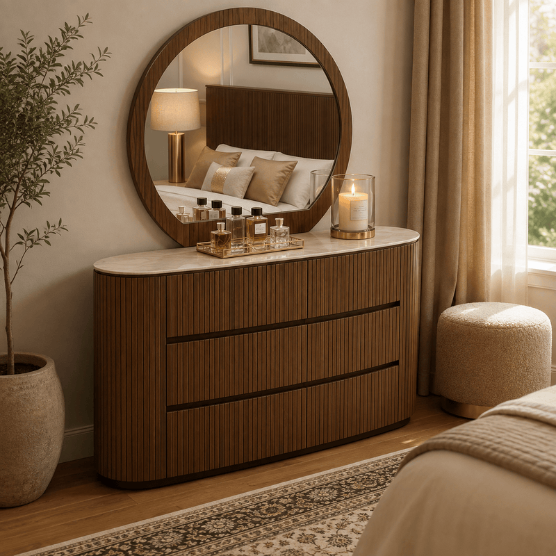 CLEO DRESSING TABLE – DARK WOOD by GIE