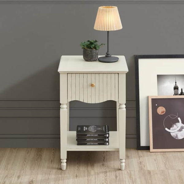 RITZ LAMP TABLE OLIVE GREEN or NATURAL CREAM by GIE