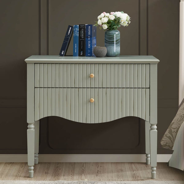 RITZ SMALL CONSOLE OLIVE GREEN or NATURAL CREAM by GIE