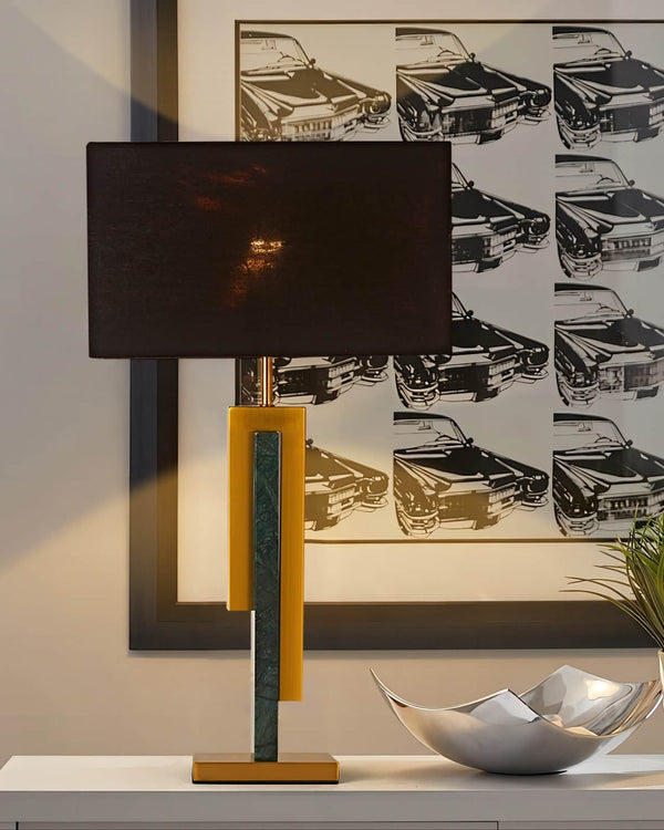 THE MALACHITE MARBLE LAMP by GIE