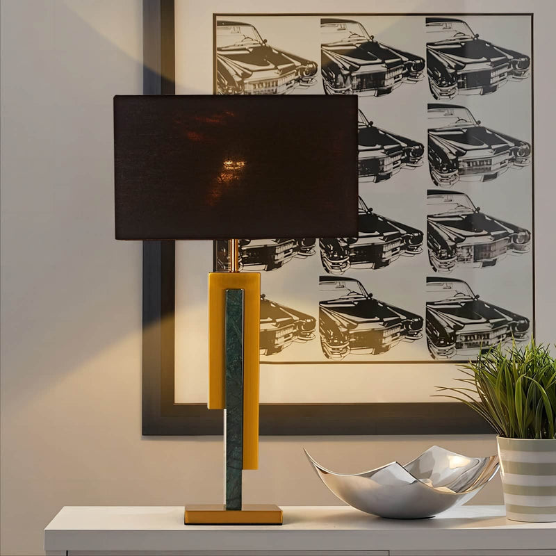 THE MALACHITE MARBLE LAMP by GIE