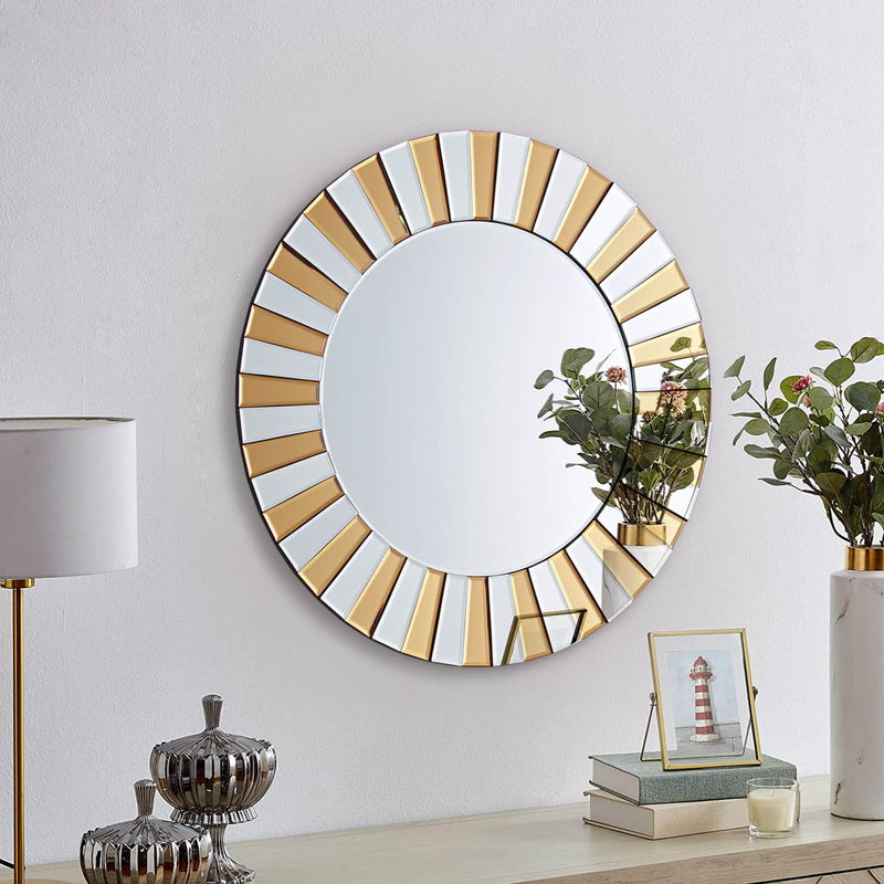 AURA TWO-TONE CIRCULAR MIRROR by GIE
