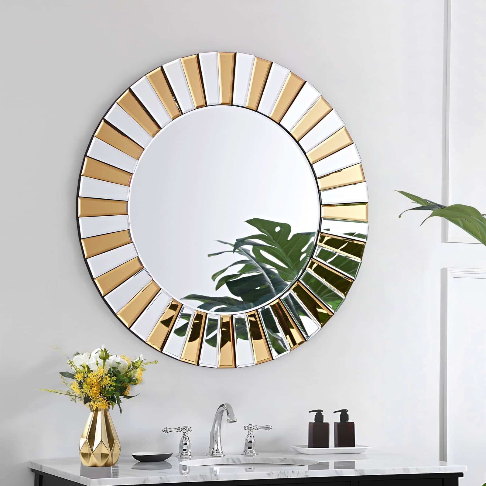 GIE Mirror AURA TWO-TONE CIRCULAR MIRROR by GIE