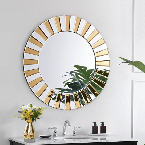AURA TWO-TONE CIRCULAR MIRROR by GIE