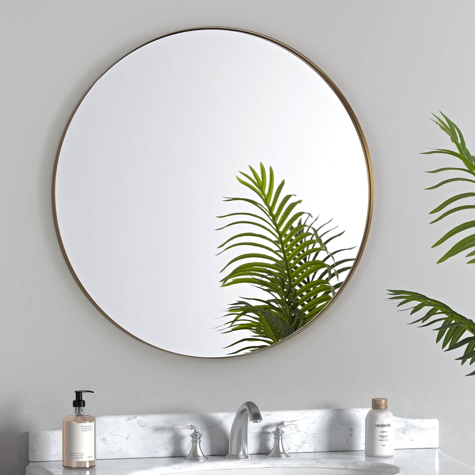 GIE Mirror HALO MINIMALIST GOLD CIRCULAR MIRROR  by GIE