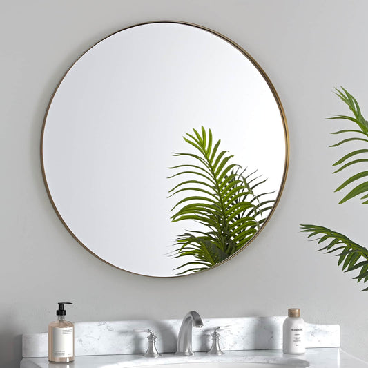 GIE Mirror HALO MINIMALIST GOLD CIRCULAR MIRROR  by GIE