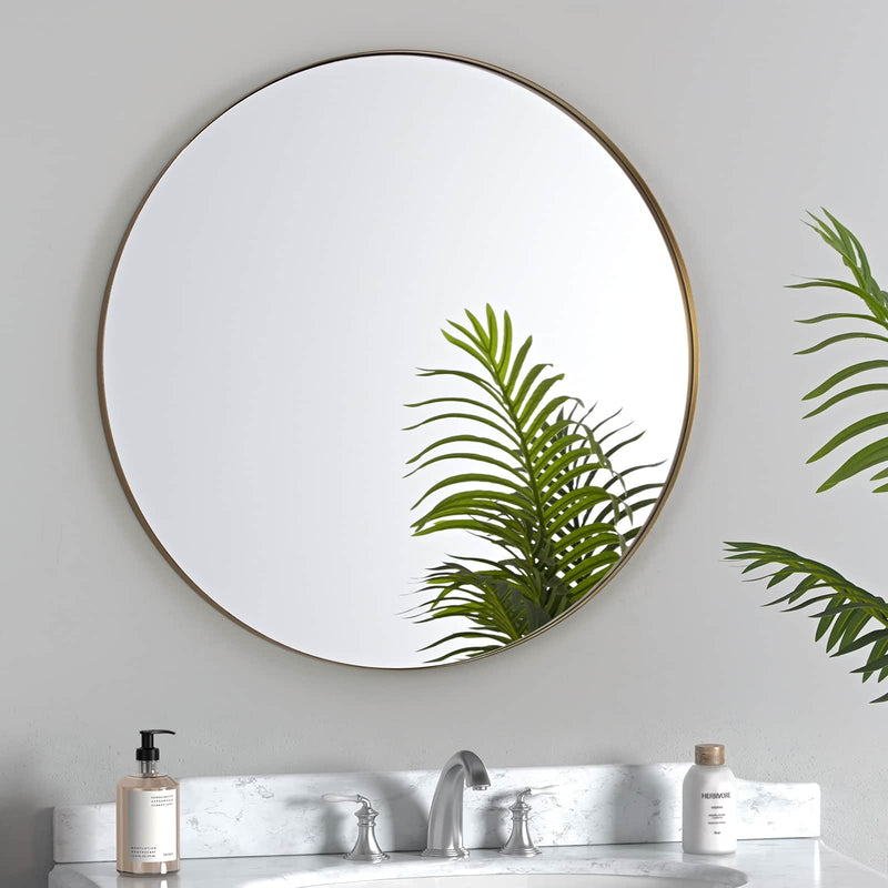 HALO MINIMALIST GOLD CIRCULAR MIRROR  by GIE