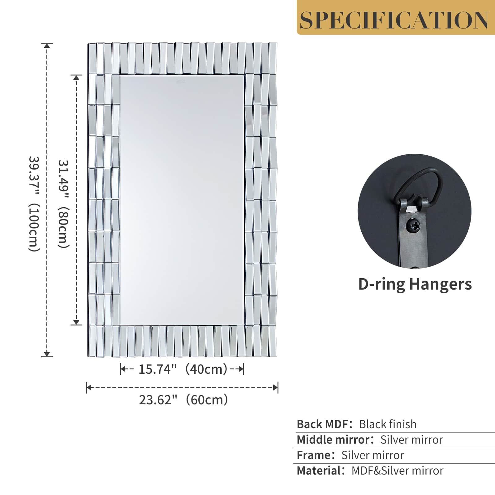 GIE Mirror NOVA GEOMETRIC ACCENT MIRROR  by GIE