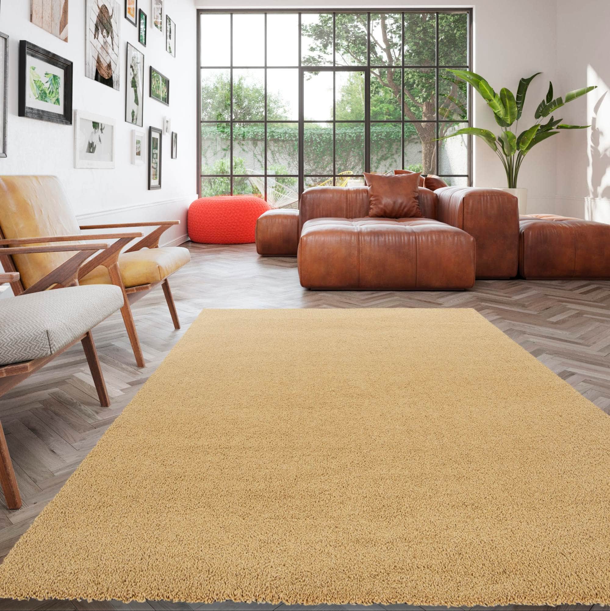 GIE Rugs KISS WASHABLE RUG – DARK GREY OR MUSTARD by GIE