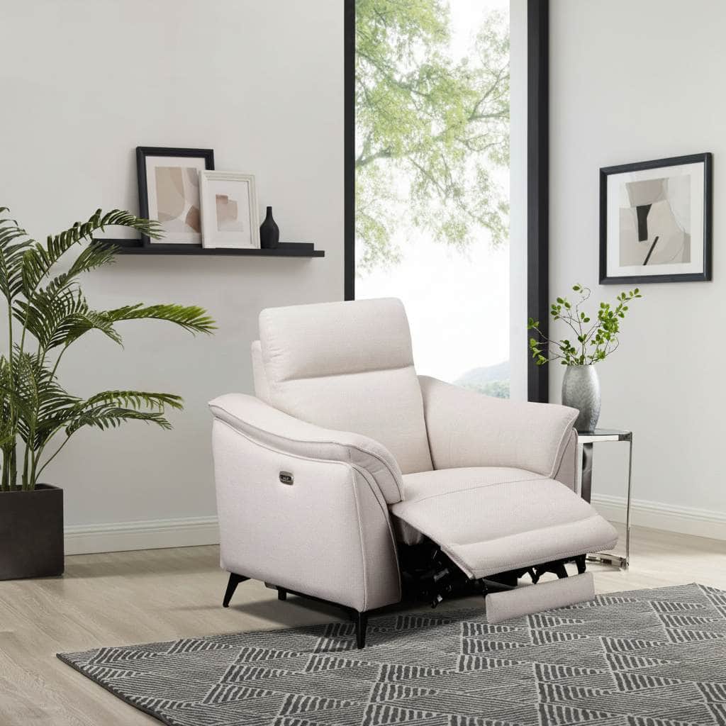 GIE Sofa 1 Seater Recliner AUSTIN FABRIC RECLINER SOFA COLLECTION by GIE