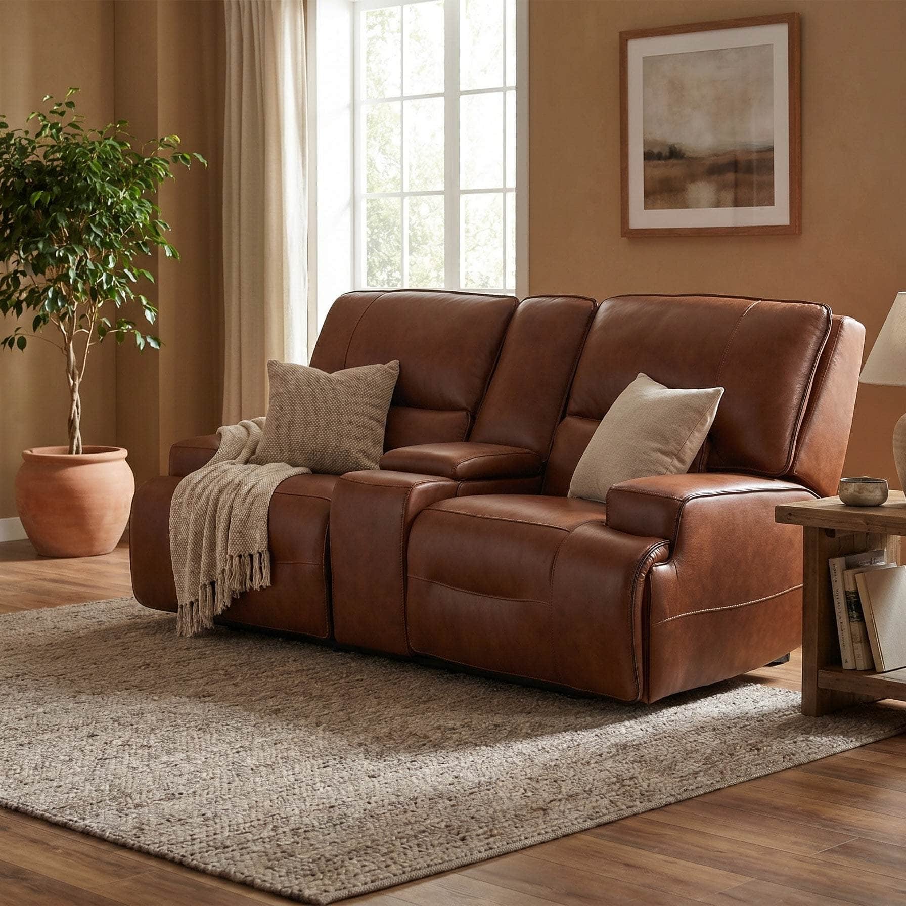 GIE Sofa 2 Seater Power Recliner with Console MIAMI POWER RECLINER SOFA & ARMCHAIR COLLECTION by GIE