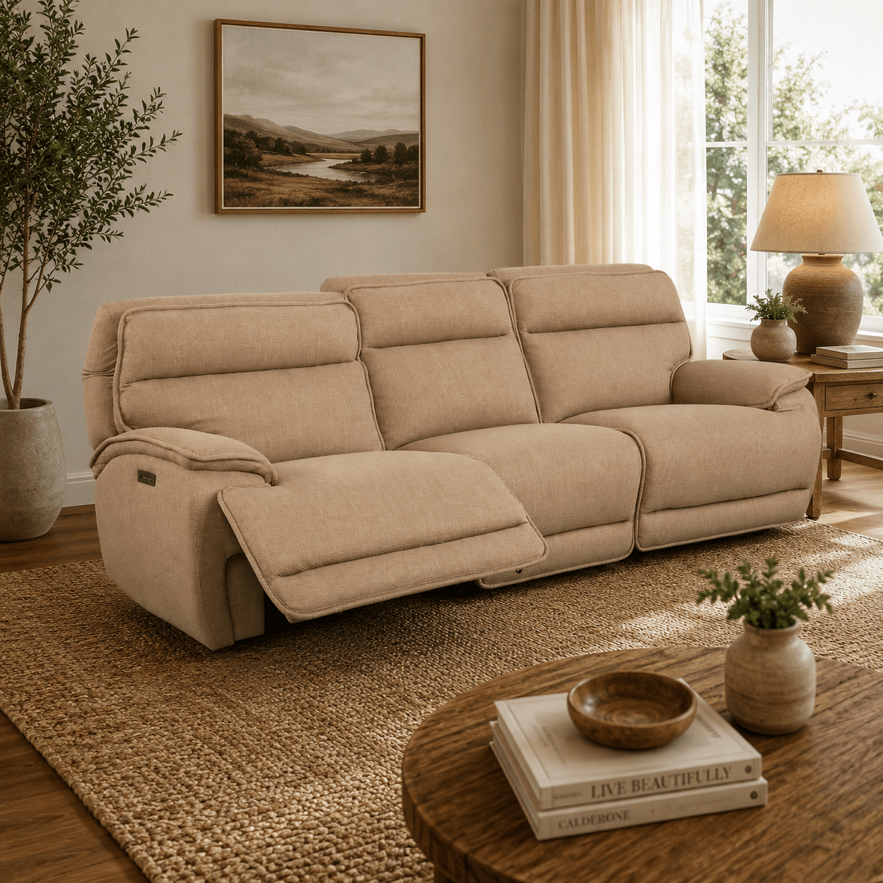 GIE Sofa 3 Seater LOUISE MODULAR RECLINER SOFA COLLECTION by GIE