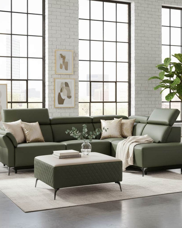 THE MILAN FOREST GREEN ELECTRIC CORNER SUITE by GIE