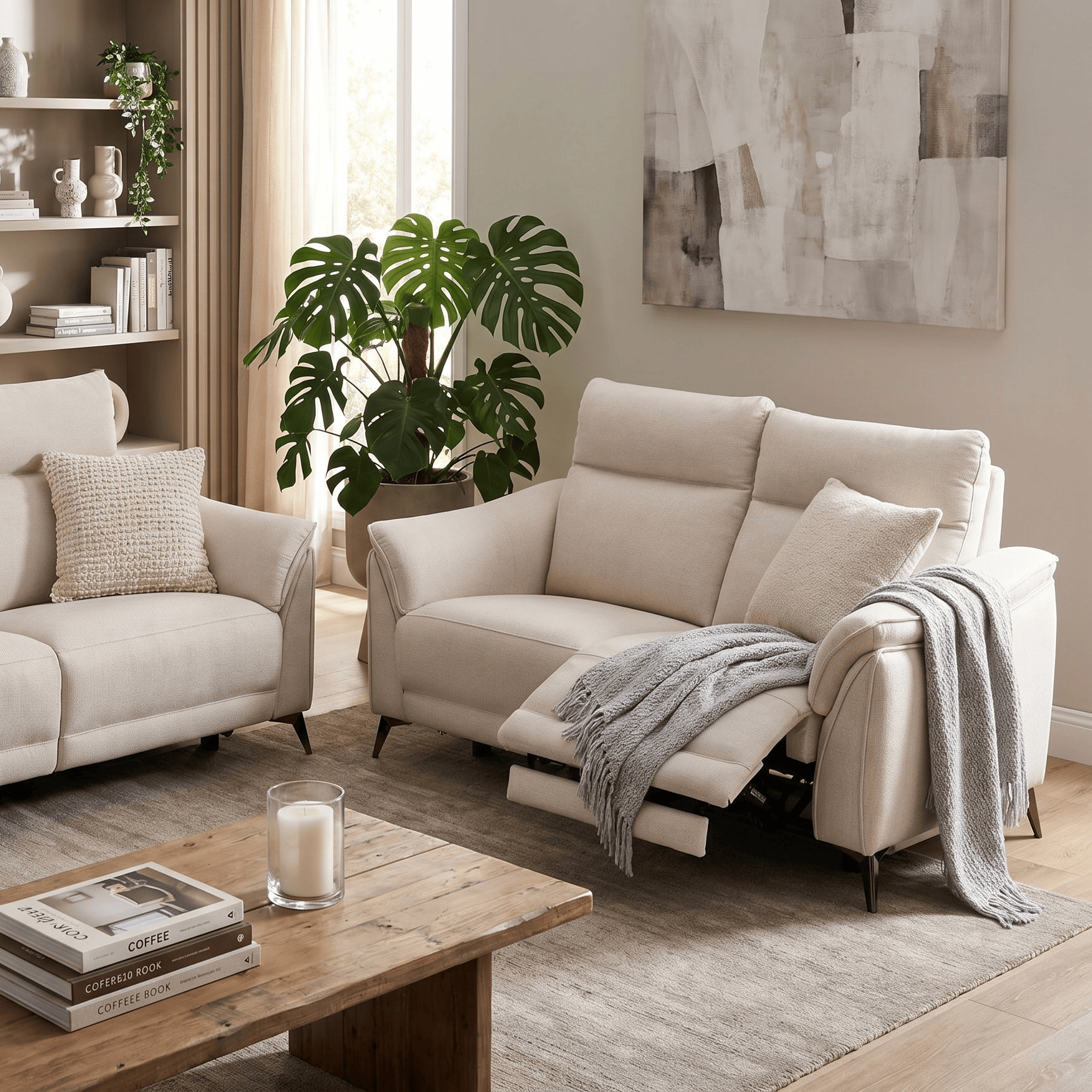 GIE Sofa AUSTIN FABRIC RECLINER SOFA COLLECTION by GIE