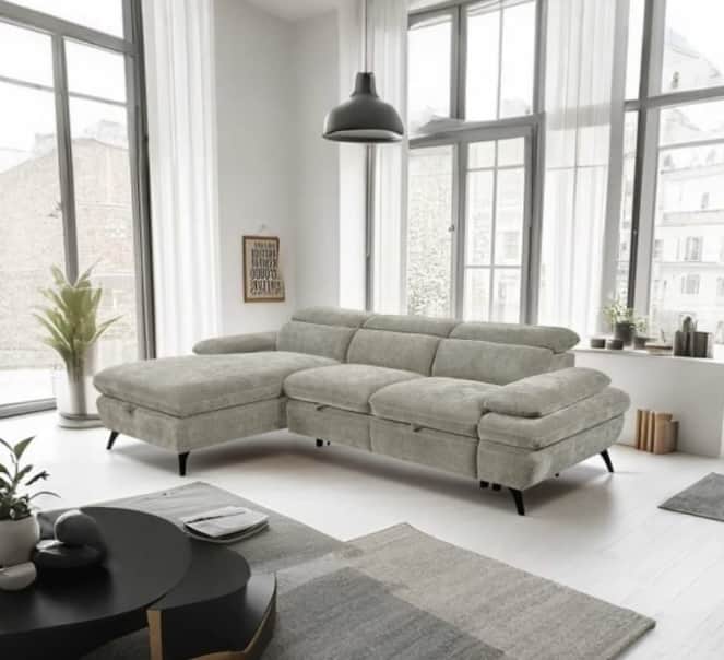 GIE Sofa-Bed Cream / Left THE HANNAH CORNER SOFA-BED by GIE