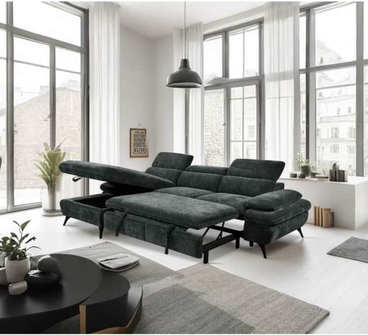 GIE Sofa-Bed Green / Left THE HANNAH CORNER SOFA-BED by GIE