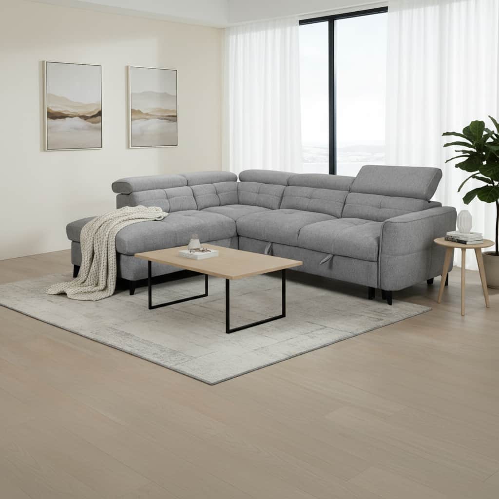 GIE Sofa-Bed Grey / Left SAMANTHA CORNER SOFA  by GIE