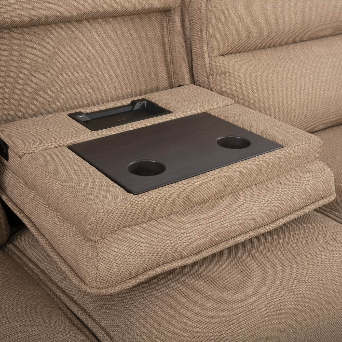 GIE Sofa Flip Tray / Bluetooth section LOUISE MODULAR RECLINER SOFA COLLECTION by GIE